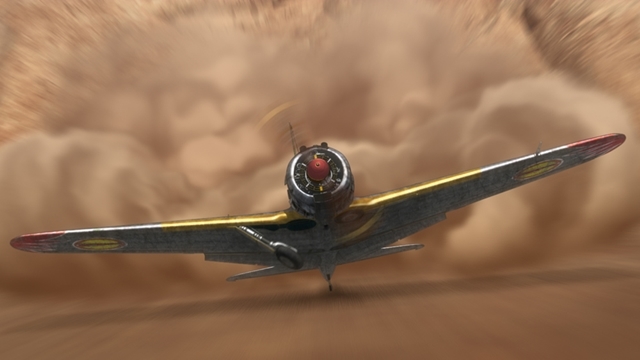 『荒野のコトブキ飛行隊』第6話「帰らざる無宿」より、あらすじ＆場面カット公開！　キリエの機体は、オフコウ山に墜落してしまい……