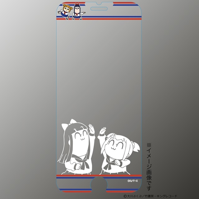 TVアニメ『ポプテピピック』よりマジカルプリントガラスが発売決定！　ポプ子＆ピピ美がiPhone画面でクソ可愛く、楽しい姿で登場！