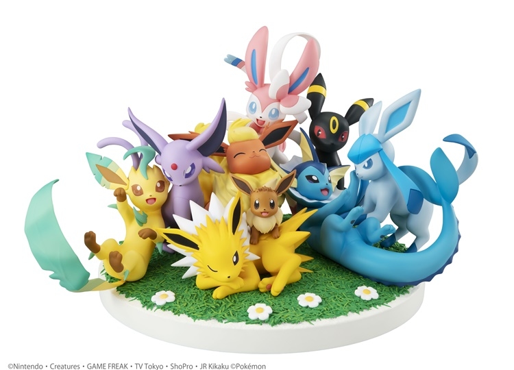 『ポケモン』イーブイフレンズが9タイプ大集合でフィギュア化