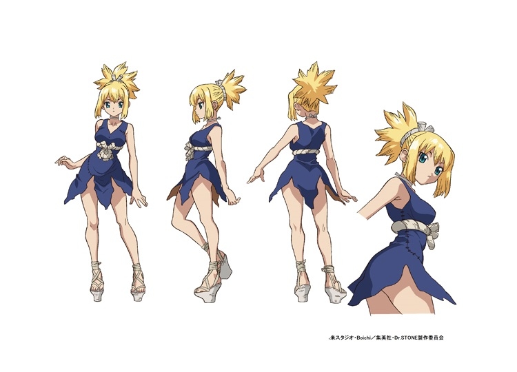 夏アニメ『Ｄｒ．ＳＴＯＮＥ』主要キャラクターの設定画が公開