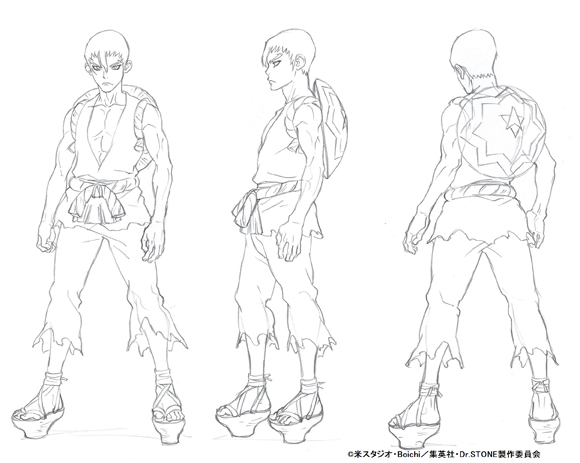 夏アニメ『Ｄｒ．ＳＴＯＮＥ』コハク、クロムら主要キャラクターの設定画が公開！　キャラクターデザイン・岩佐裕子さんよりのコメント到着！