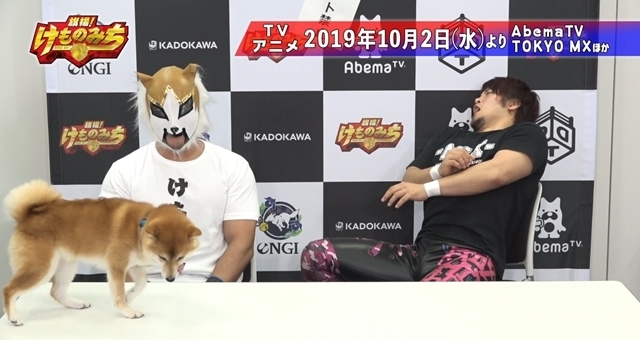 TVアニメ『旗揚!けものみち』DDTプロレスリングとコラボしたPV第1弾が公開! HARASHIMA選手がケモナーマスク役、MAO選手がMAO役を演じる!-5