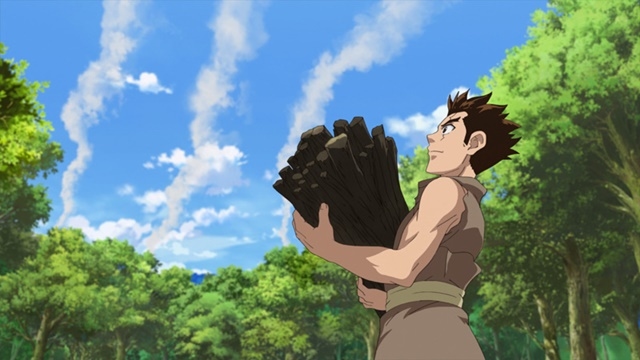 夏アニメ『Ｄｒ．ＳＴＯＮＥ』第4話あらすじ＆先行カット到着！　千空たち3人は箱根で必要な素材を集め、火薬作りを開始する