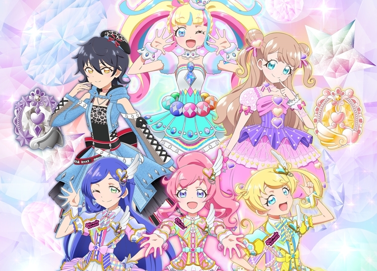 キラッとプリ☆チャン』5人のジュエルアイドルの描きおろしビジュアル