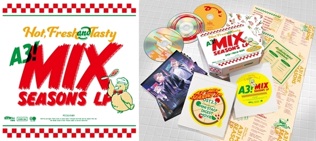 MANKAIカンパニーミックス公演アルバム『A3! MIX SEASONS LP』より、ジャケ写・展開図・試聴動画公開！　アニメイトではポスタージャックも開催-1