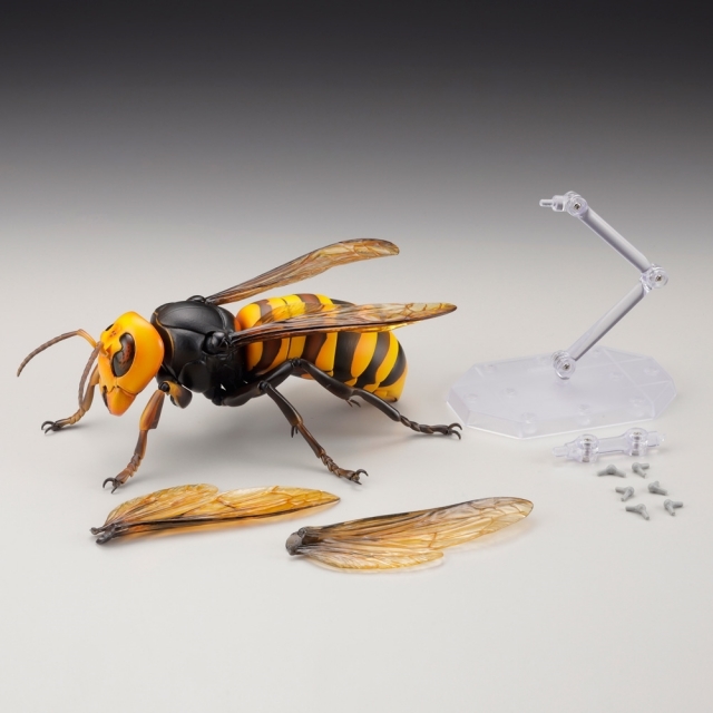 【海洋堂クオリティ】可動生物フィギュアシリーズ第3弾「オオスズメバチ」が堂々のフィギュア化！ Twitterで話題のスズメバチ類最大級のハチが立体化！