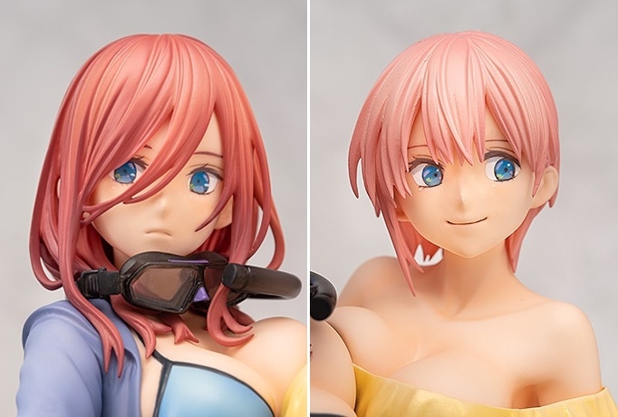 五等分の花嫁』一花＆三玖が原作扉絵の水着姿でフィギュア化