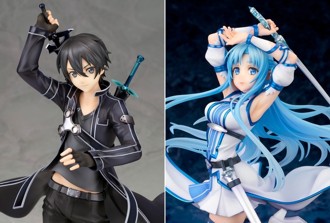 SAO』黒の剣士「キリト」＆ウンディーネ「アスナ」がフィギュア化 