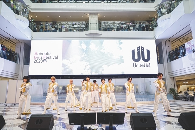多次元アイドルプロジェクト「UniteUp!」アニメイトガールズフェスティバル2023に出演！　新曲「ELEVEN」を初パフォーマンス＆朗読劇も初披露の画像-1