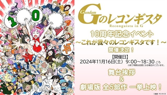 『Ｇのレコンギスタ』10周年記念イラスト公開！　劇場版全5部作一挙上映イベントも開催決定