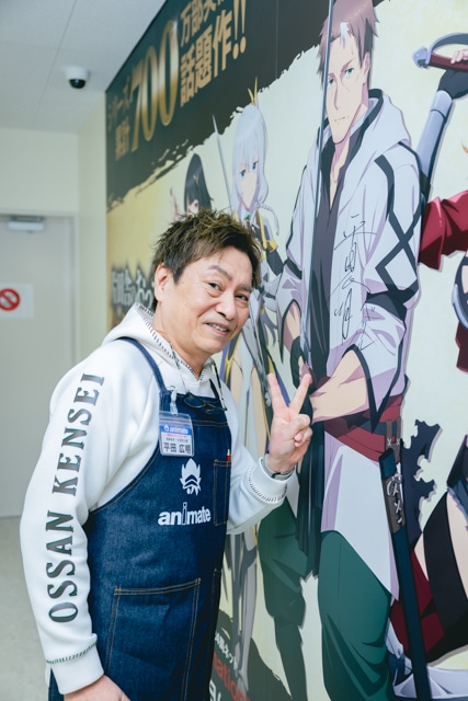 『片田舎のおっさん、剣聖になる』ベリル役・平田広明さんが“おっさん剣聖”ならぬ“おっさん店長”に!?　アニメ店長との共演も果たしたアニメイト池袋本店一日店長レポート-15