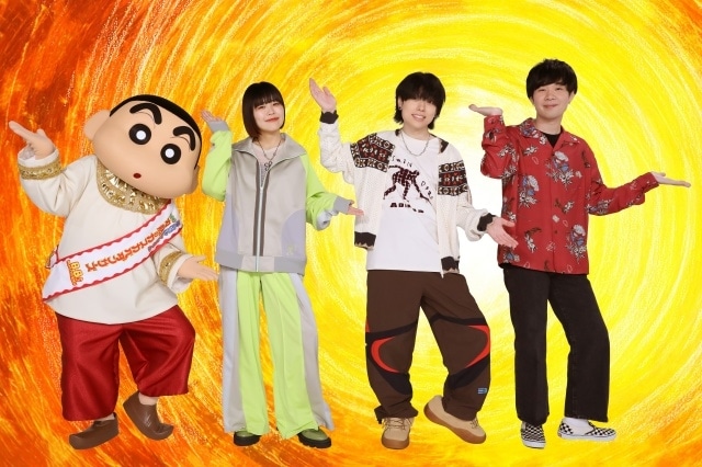 『映画クレヨンしんちゃん 超華麗！灼熱のカスカベダンサーズ』主題歌がSaucy Dog「スパイス」に決定！　コメント到着｜本予告＆本ポスター解禁-1