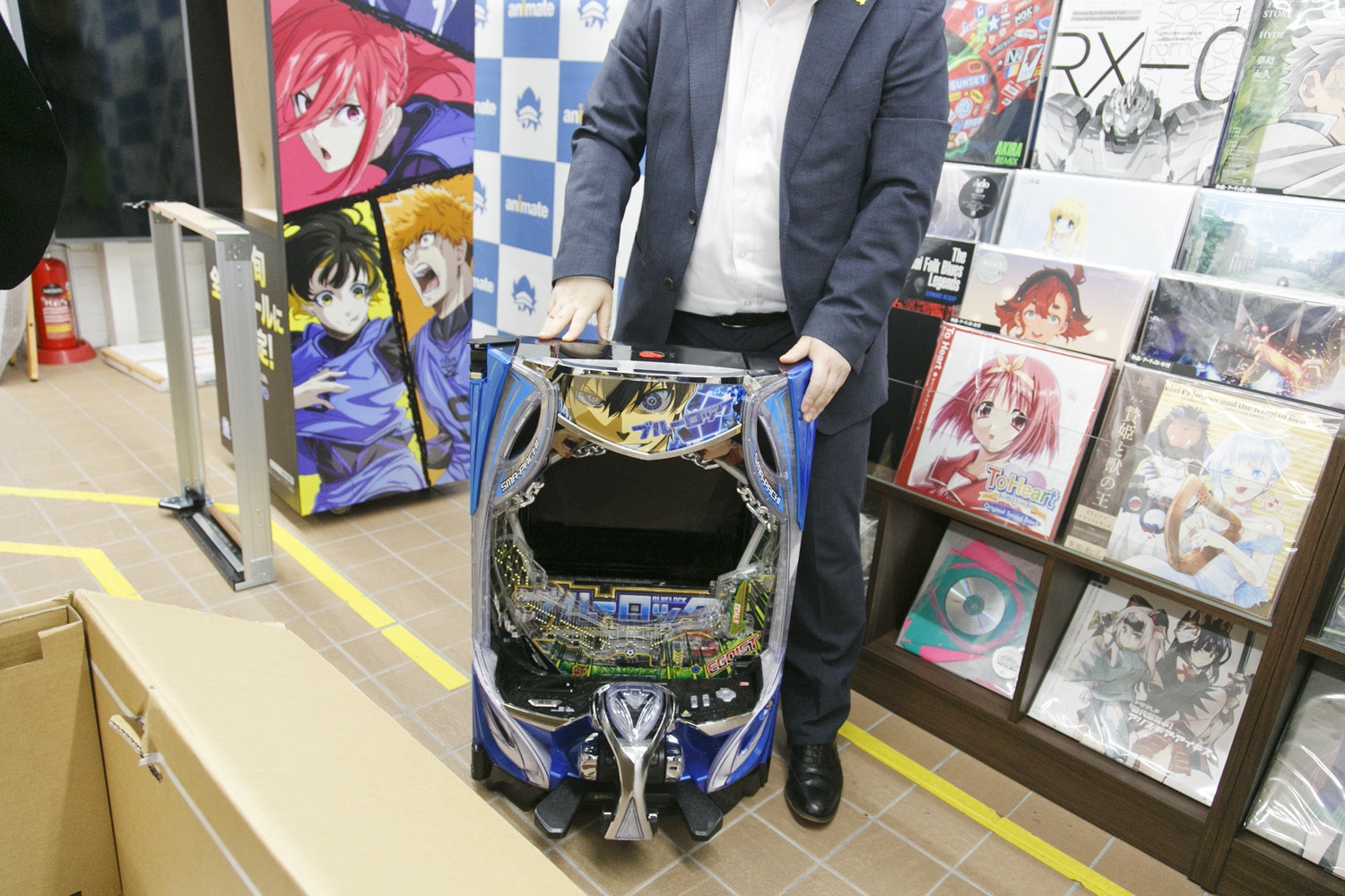 eフィーバーブルーロックスマパチ実機/簡易ユニット付き/枠色橙/家庭用電源対応 eフィーバーブルーロックスマパチ実機/簡易ユニット付き/枠色橙