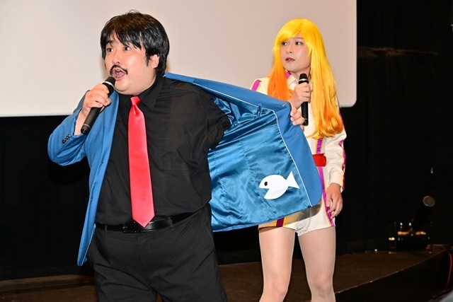 『LUPIN THE IIIRD THE MOVIE 不死身の血族』公開記念舞台挨にルパン一味参上！　「くす玉」演出ではワルサーP38が鳴り響き、生アフレコも飛び出す-9