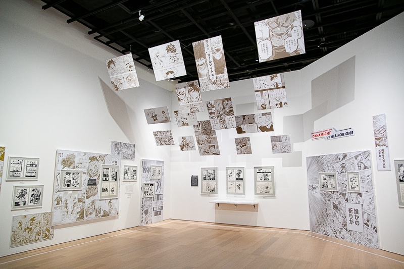約10年間の歴史が詰まった『僕のヒーローアカデミア』原画展レポート｜堀越耕平先生による大迫力の直筆原稿＆イラストが多数展示！　等身大“黒デク”フィギュアやフォトスポットも必見-14