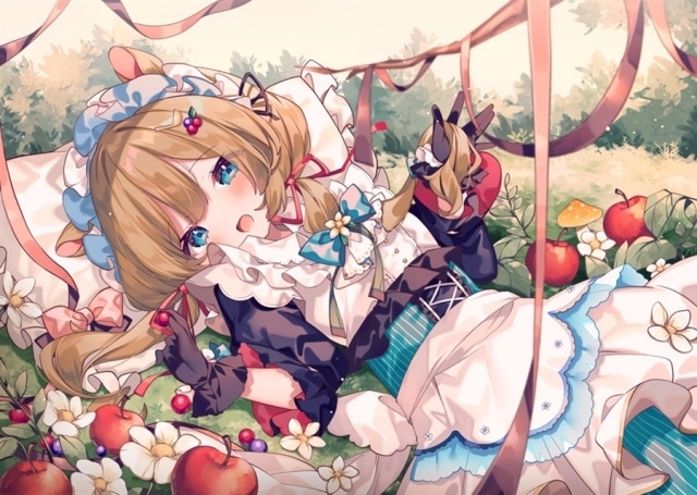 ana先生が描く、ふわふわでメルヘンチックなかわいさを携えたフルカラーイラスト集『caramel tea time』のご紹介-9