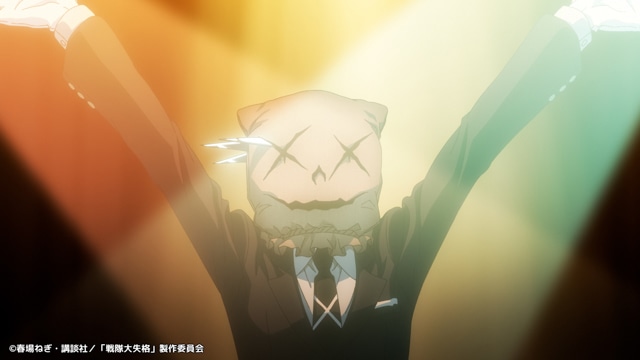 ▲「レッツ怪人チェンジ！」と楽しそうな怪人幹部のフワリポン