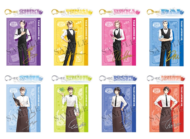 江口拓也さん、斉藤壮馬さん、花江夏樹さん、梅原裕一郎さん、武内駿輔さん、仲村宗悟さん、野上 翔さん出演イベント「TALK LOUNGE SQ」のキャラクタービジュアル＆グッズ情報が公開!!