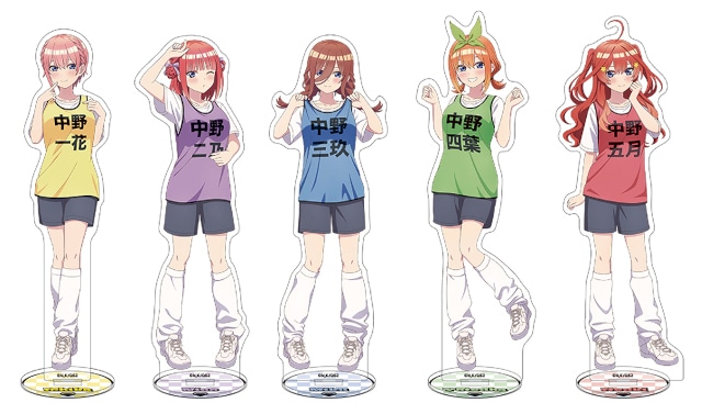 五等分の花嫁　アニメイト　アクリルスタンド　コンプ　5種　新品　サマービブス TVスペシャルアニメ『五等分の花嫁＊』より、ビッグアクリル