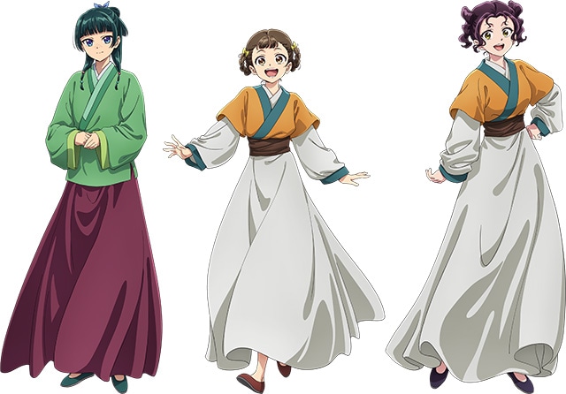ついに第2期がフィナーレを迎えたアニメ『薬屋のひとりごと』の猫猫役・悠木 碧さん、小蘭役・久野美咲さん、子翠／楼蘭役・瀬戸麻沙美さんにインタビュー！「壬氏目線の猫猫は、まつ毛が多くてキラキラしているんです！」-4