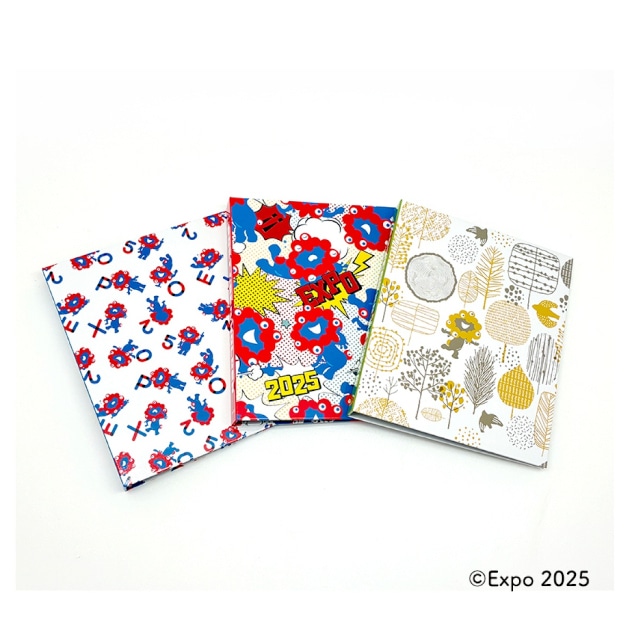 △ポストカードアルバム（左：A、中央：B、右：C）