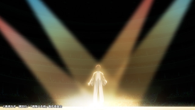 ▲怪人保護協会に集まった市民に「敗者はすべての人類」と演説する代表理事の薄久保薬師