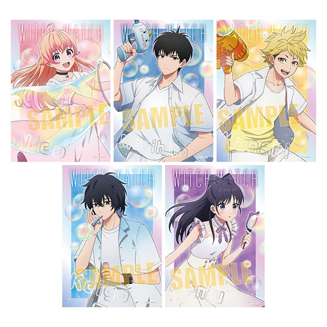 特典7点　ウィッチウォッチ　全巻（1〜21巻）　アニメイト　イラストカード他 特典6点 ウィッチウォッチ 全巻（1〜21巻） アニメイト イラスト