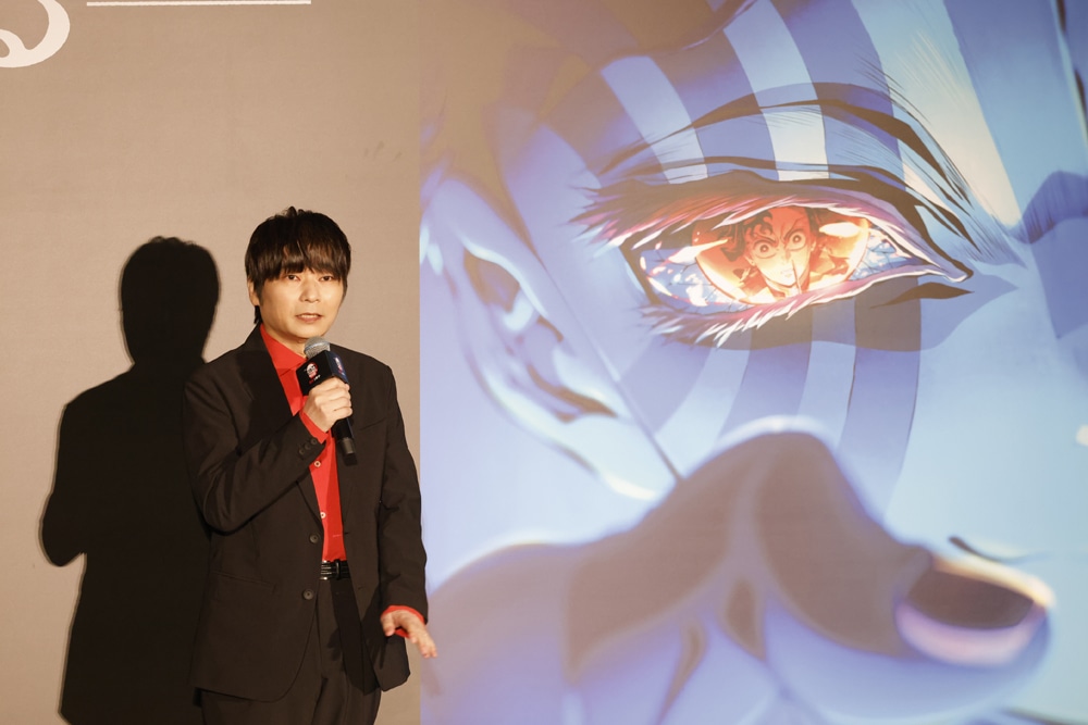 『劇場版「鬼滅の刃」無限城編 第一章 猗窩座再来』花江夏樹さん、櫻井孝宏さん、石田彰さん、LiSAさん登壇の公開記念舞台挨拶レポート｜炭治郎、義勇、猗窩座……それぞれの視点からの見どころとは-12