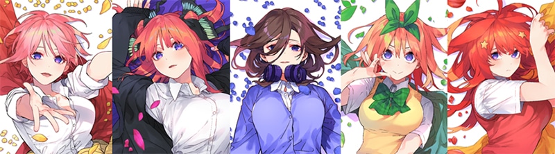 原作者・春場ねぎ描き下ろしイラストが遂に商品化！『五等分の花嫁 カードゲーム』の 「スリーブ&カードセット」5種の予約受付がスタート！-1
