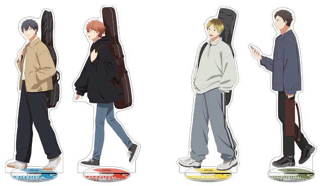 △ARアクリルスタンド（【左】A：佐藤真冬＆上ノ山立夏　【右】B：鹿島柊＆八木玄純）