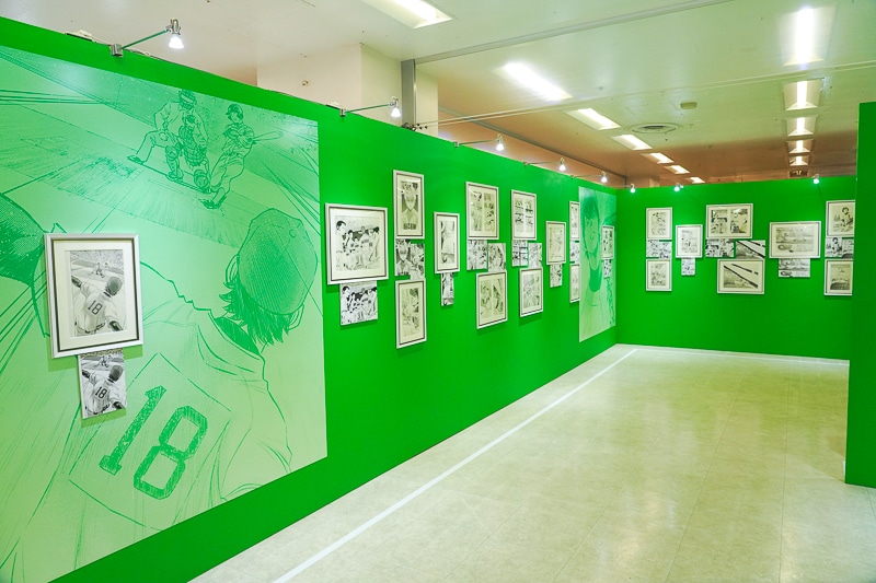 青道高校野球部の「部室」を完全再現! 熱戦を300点以上の原画とともに振り返る「大『ダイヤのA actⅡ』原画展」レポート-6
