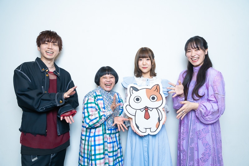 「第2クールも刮目せよ！」スーパースペクタクル×家電あれこれ×にゃんコメディ『宇宙人ムームー』小桜エツコさん、春海百乃さん、梶原岳人さん、日比優理香さん座談会-14