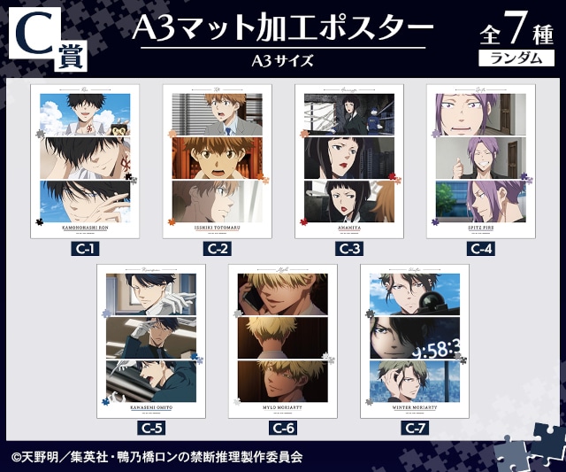 鴨乃橋ロンや一色都々丸たちの多彩な景品をラインナップ！　TVアニメ『鴨乃橋ロンの禁断推理』オンラインくじが販売開始!!【条件達成で特典プレゼント付き】-12