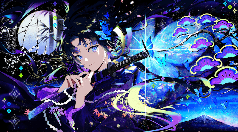 展示方法にもこだわる新作イラスト満載の個展は「創作に浸ることのできる空間」へ──個展『黎創』開催記念・風李たゆ先生×えびも先生【対談インタビュー後編】-2