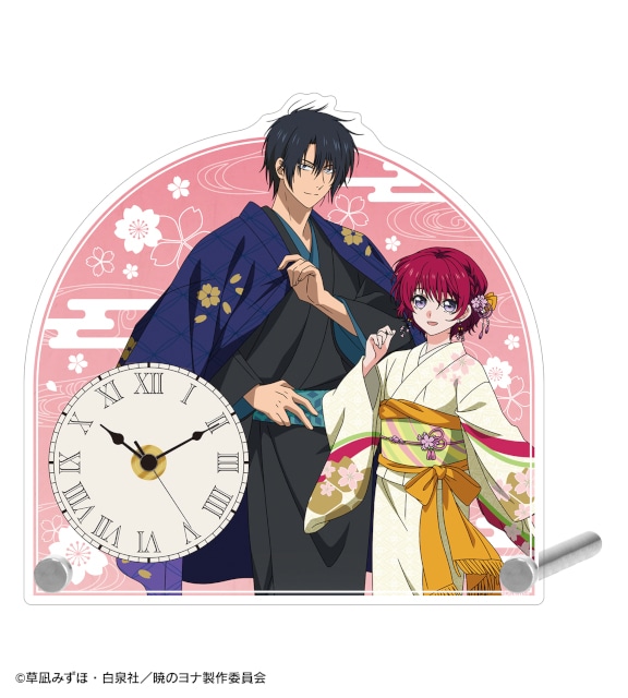 「テレビアニメ『暁のヨナ』 描き下ろし 桜和装ver. オンラインくじ」がアニメイト通販に登場! アクリルスタンド時計、BIGアクリルスタンドなどが当たる!!-2