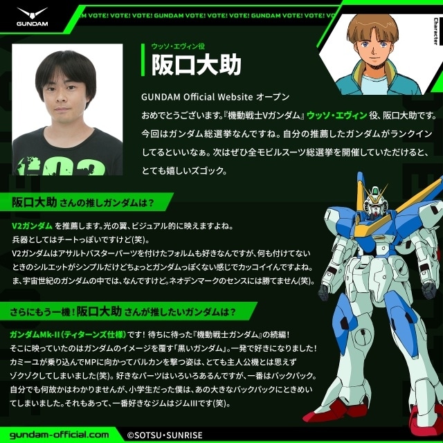 「全世界“ガンダム”総選挙2025」中間結果発表！　ランキングTOPを競う20機体を公開｜黒沢ともよさん、林原めぐみさん、阪口大助さんらのコメントが到着-5