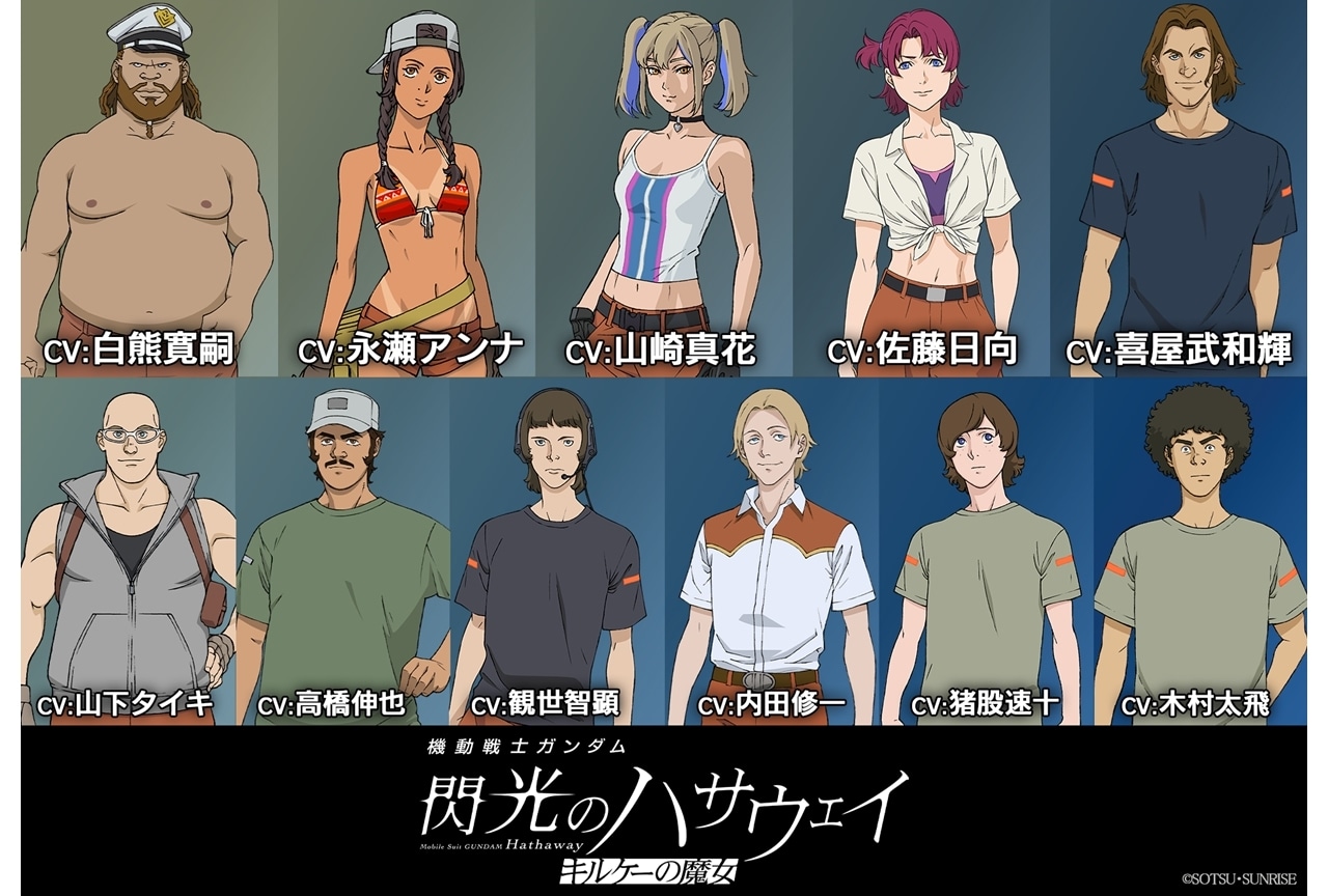 『閃光のハサウェイ キルケーの魔女』「マフティー」の未解禁キャスト&追加キャラ公開!