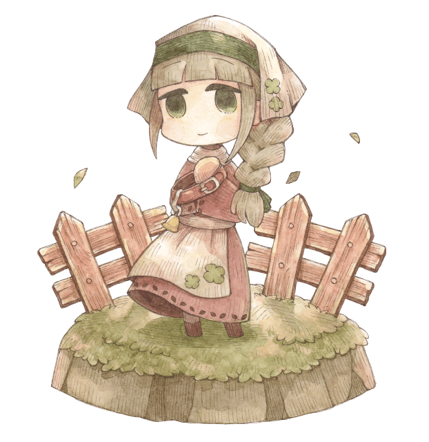 ヤギ牧場の少女