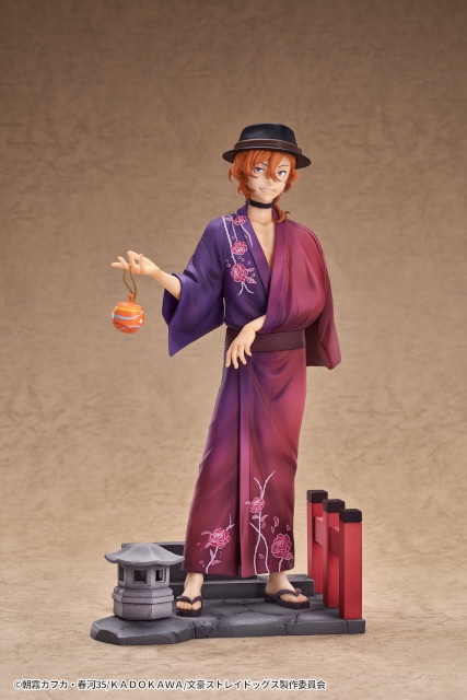 『文豪ストレイドッグス』中原中也の浴衣Ver.フィギュアが登場!!　石畳・灯籠・鳥居を模した台座が夏祭り感を演出！【アニメイト通販で予約受付中】-5