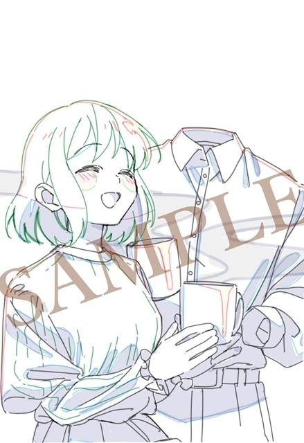 ▲描きおろし三方背ケースの線画　下巻