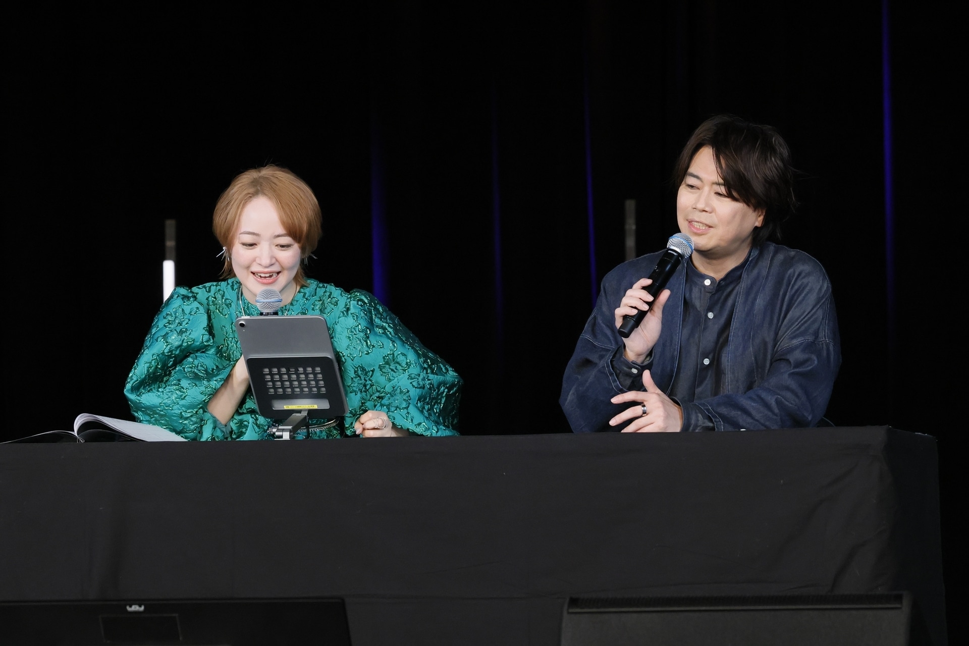 【ブシロード新春発表会2026】『HUNTER×HUNTER NEN×SURVIVOR』を潘めぐみさんが実機プレイ。眼の前でヒソカを倒された浪川大輔さんは思わず複雑な心境に!?-11