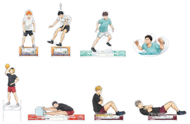 アニメ「ハイキュー!!」の日向、影山たち8人が、体力測定を受ける描き下ろしビジュアルの新商品が発売！　アニメイトでは、特典がもらえるフェアを開催!!-1