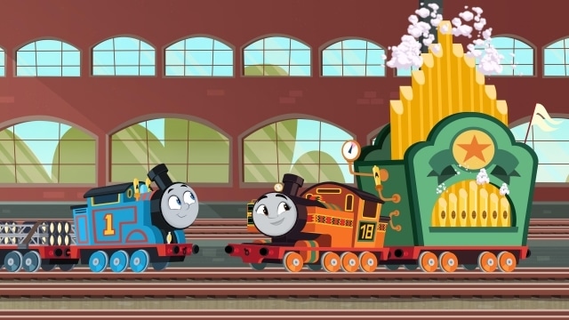 『映画 きかんしゃトーマス いっしょに歌おう！ドレミファ♪ソドー島』主題歌映像が公開！　トーマスと仲間たち、総勢8キャラが大合唱-2