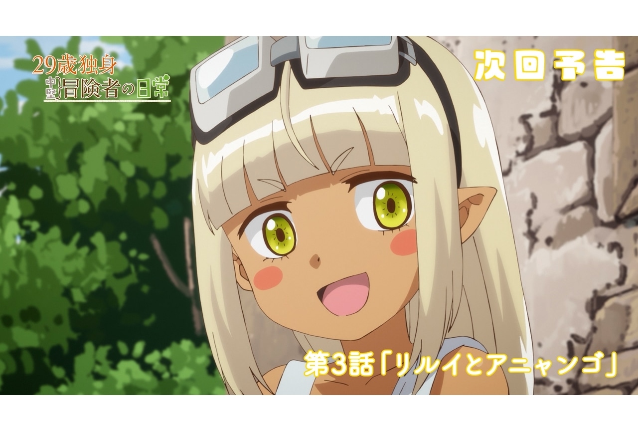 『29歳独身中堅冒険者の日常』第3話「リルイとアニャンゴ」先行場面カット・あらすじ・予告映像