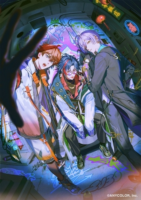 にじさんじユニット「3SKM」の1stミニアルバム「Nighthawks」が4月29日に発売決定！　アーティストビジュアルが公開-1