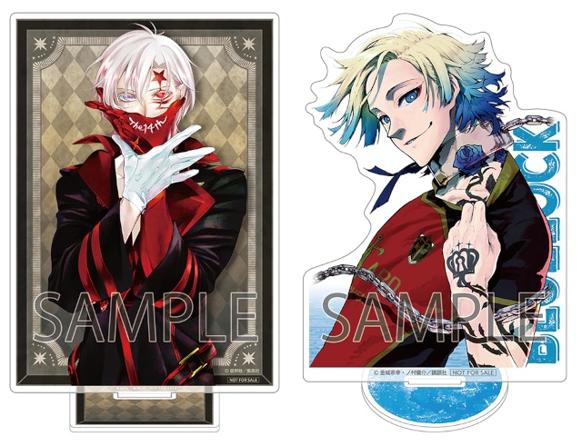 △アクリルスタンド（左：『D.Gray-man』、右：『ブルーロック』）
