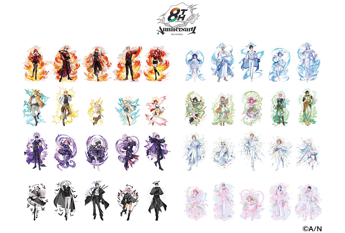 「にじさんじ」8周年記念フェアが2/7~開催、商品販売などもあり