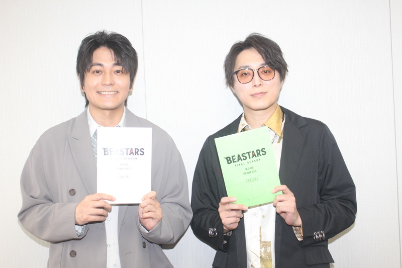 『BEASTARS』アニメ完結記念:小林親弘さん(レゴシ役)×沖野晃司さん(メロン役)対談|レゴシとメロンがぶつかる最終章の真髄-11