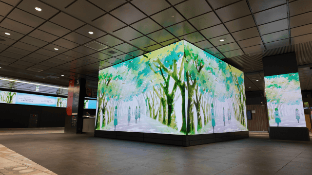 4月より放送の『淡島百景』、JR新宿駅にて大型広告ジャックが展開！-3