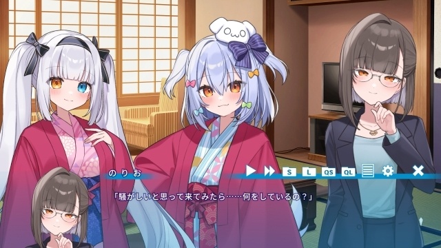 VTuberの犬山たまきさんが主役の新作ノベルゲーム『わんたま☆らいふ　～犬山たまきの修学旅行サバイバル～』が発表！　神楽めあさんと漫画家の佃煮のりおさんが本人役で登場　-3